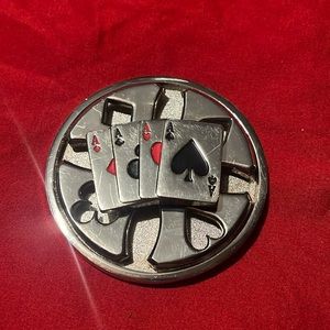 Aces Spinner Belt Buckle